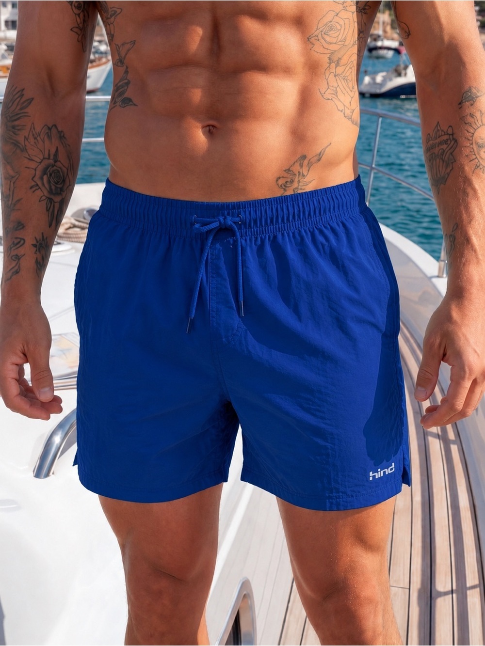 Men's Hind Hydra Blue Shorts Swim Trunks M